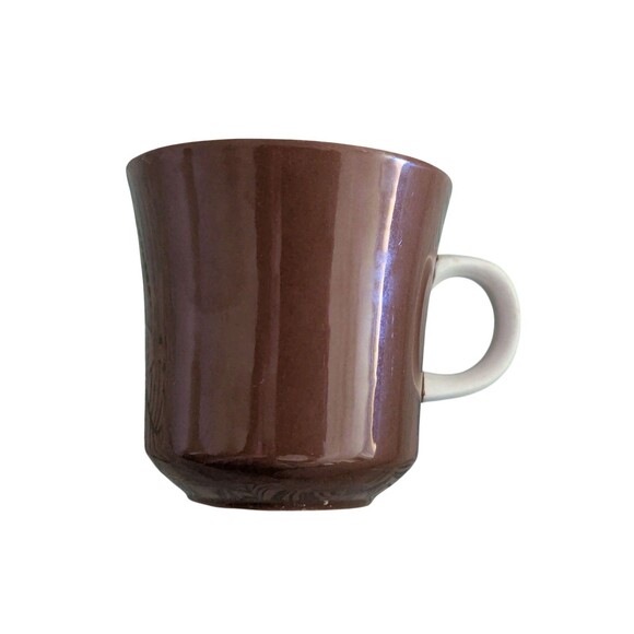 Ceramic Guild Esperanto Japan Brown White Coffee Cup H899  70s Dish Kitchen - Picture 2 of 5